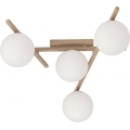 Plafondlamp SMART 4xE14/10W/230V beige/wit